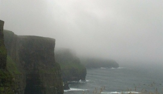 Cliffs of Moher with baby