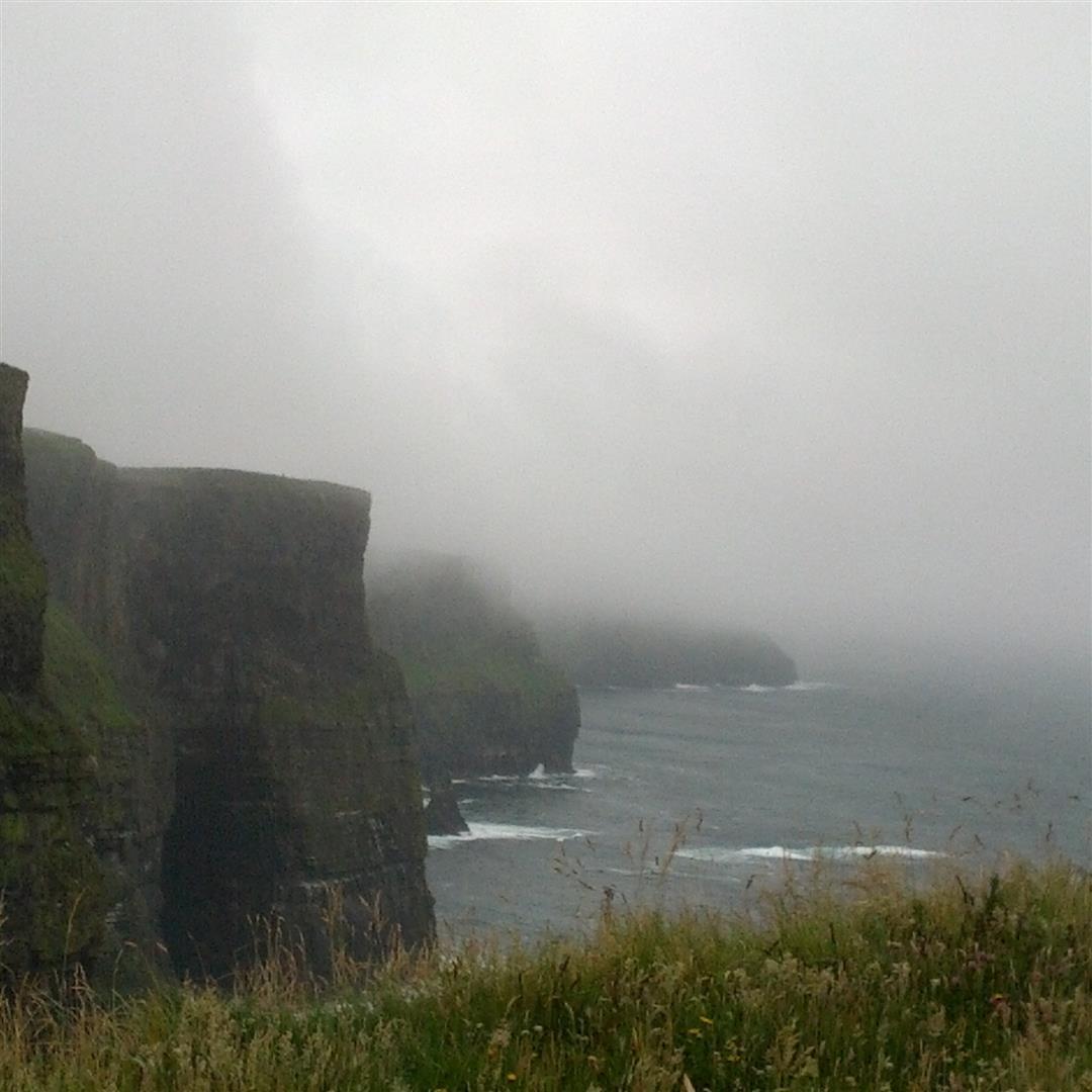 Cliffs of Moher with baby