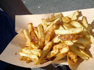 Fries - $6 Sometimes fries are the closest thing in the midway. Good fries... boring option though.