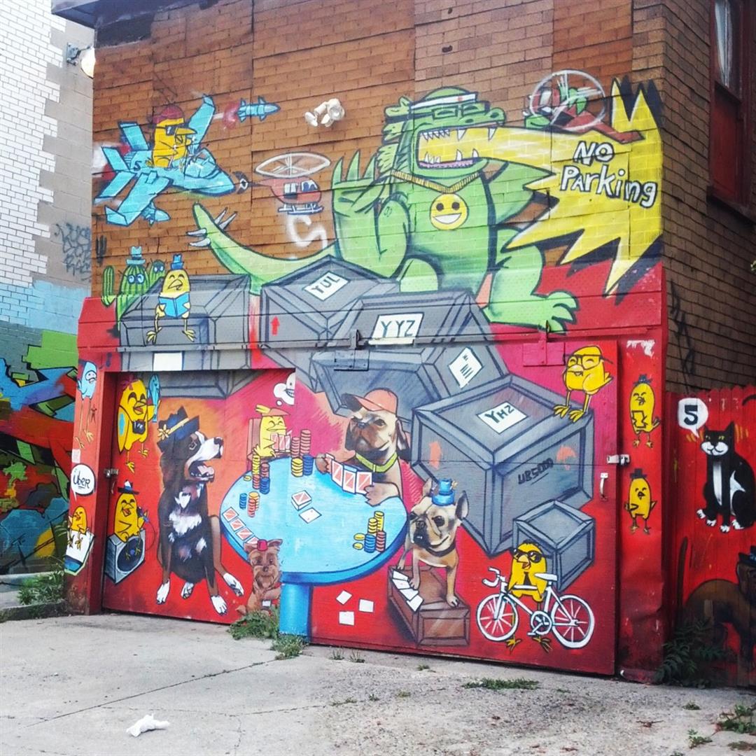 Street art Toronto's Kensington Market