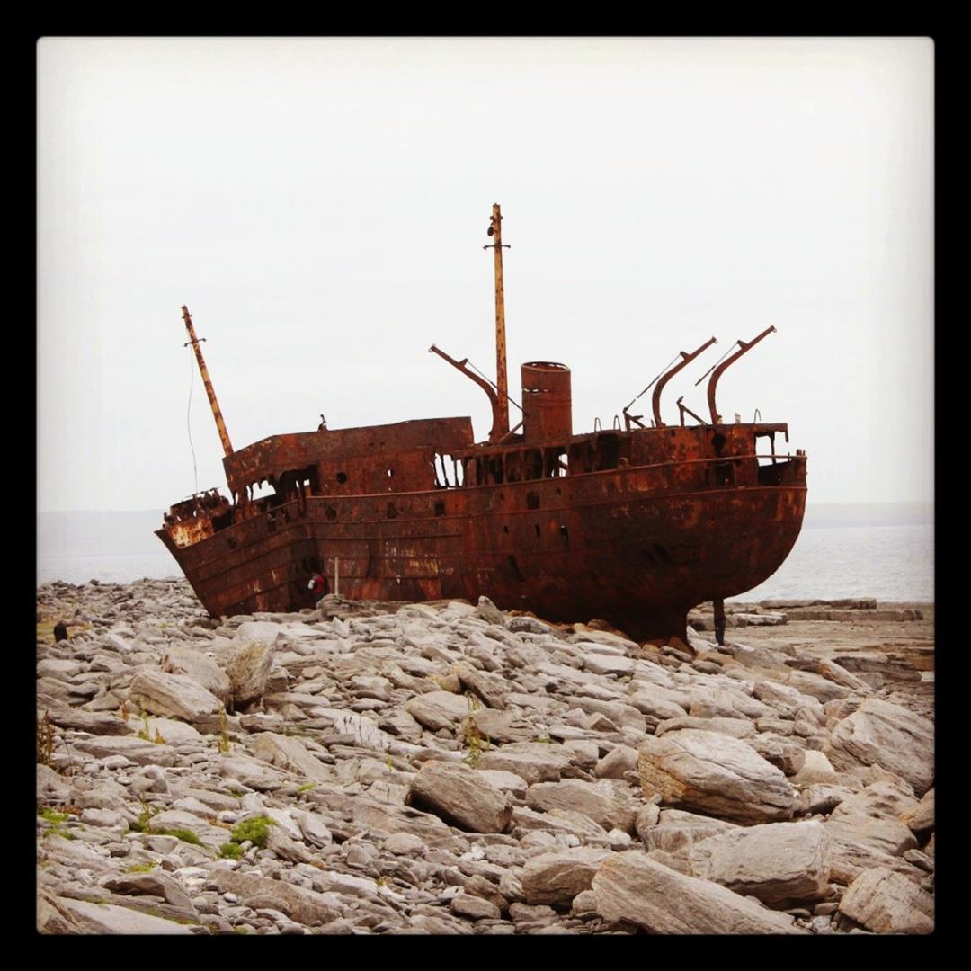 The famous cargo vessel Plassey was shipwrecked off Inisheer in the 1960s
