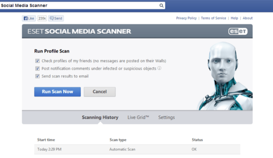 Social media and theft protection with ESET
