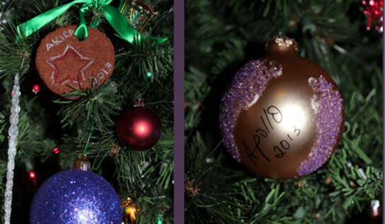 Toddler Assisted Christmas Decorations