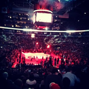 Raptors Toronto with baby