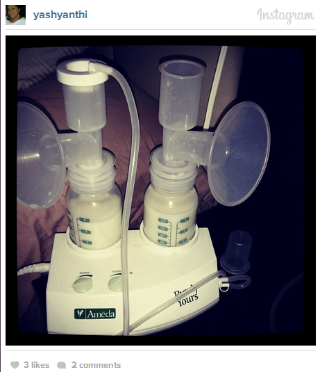 Ameda Purely Yours, Breast pump, pumping milk