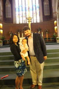 Baby Boy and his Godparents