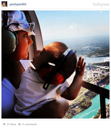 Niagara Helicopters with Baby