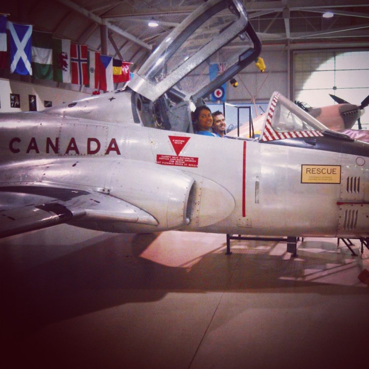 Dundurn Castle and Canadian Warplane Heritage Museum with Baby