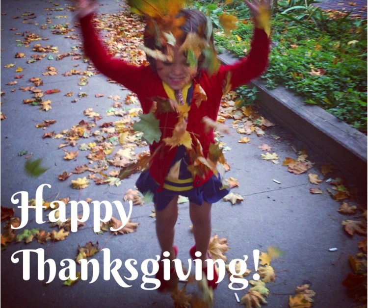 Happy thanksgiving, kids at play  , kids fall play