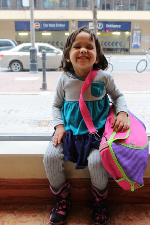 Toronto Pre-school, toddler's first day of school