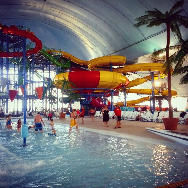 Fallsview indoor waterpark for a toddler