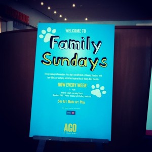 AGO Family Sundays, Family friendly toronto