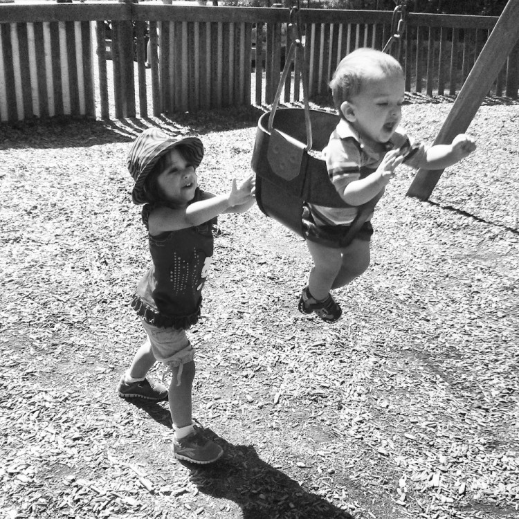 Capturing the perfect baby moment, siblings. kids at play