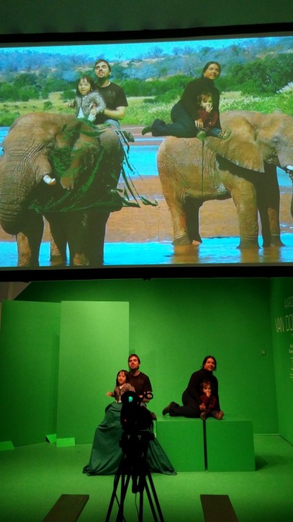 green screen with kids