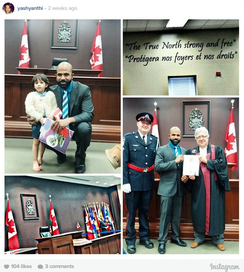 Guests at a Canadian Oath Ceremony