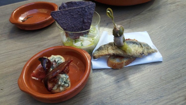 Mix of tapas from Cava