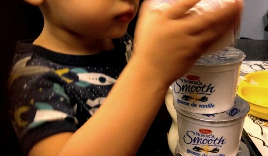 Sneaking in the Cottage Cheese #BornOnTheFarm