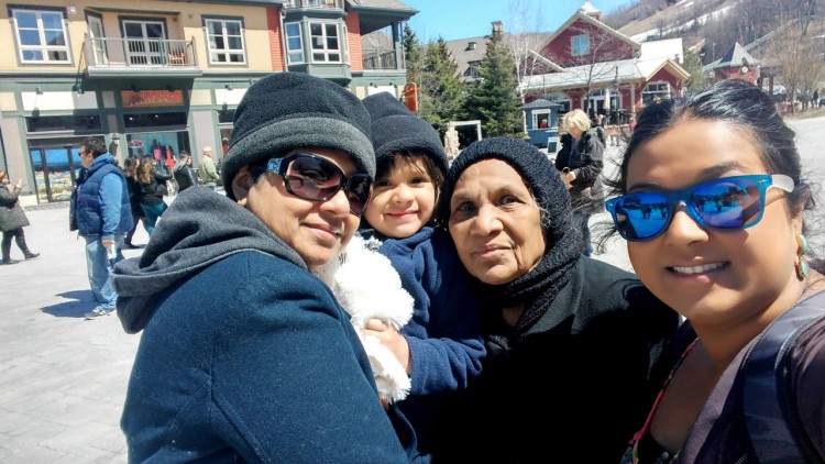 four generations of women