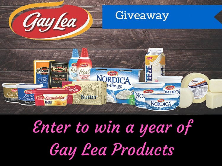 Enter to win a Year of Gay Lea Products