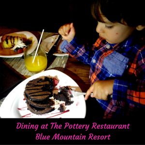 Dining at The Pottery Restaurantin Blue Mountain