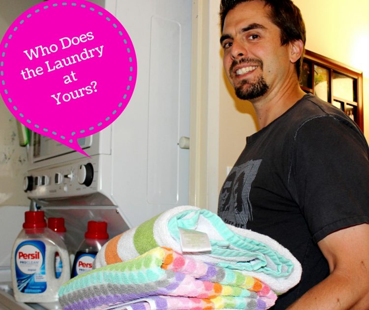 daddy does laundry