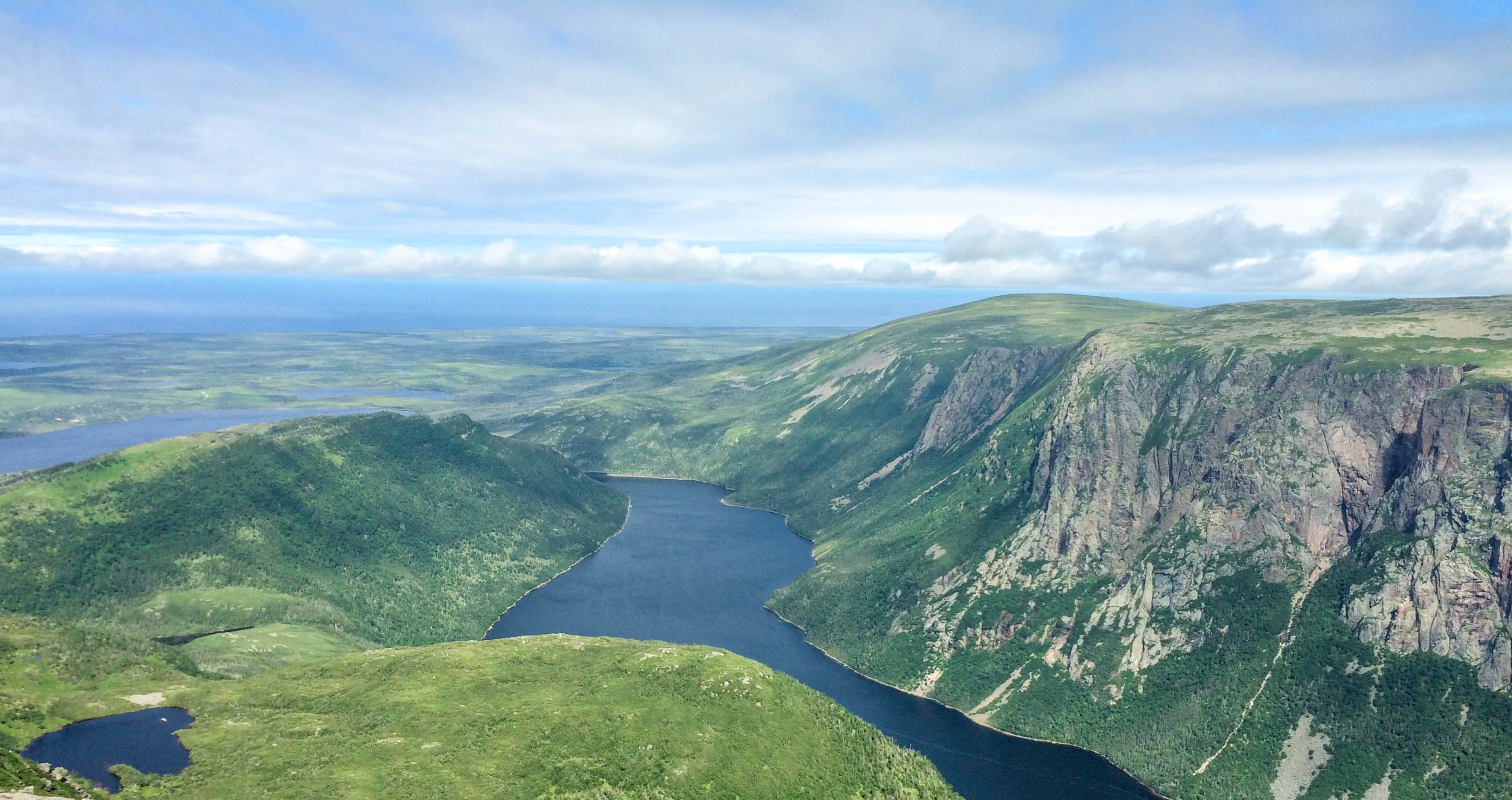 View of Ten Mile Pond on Gros Morne Mountain