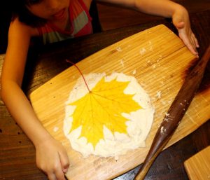 leaf shaped pizza