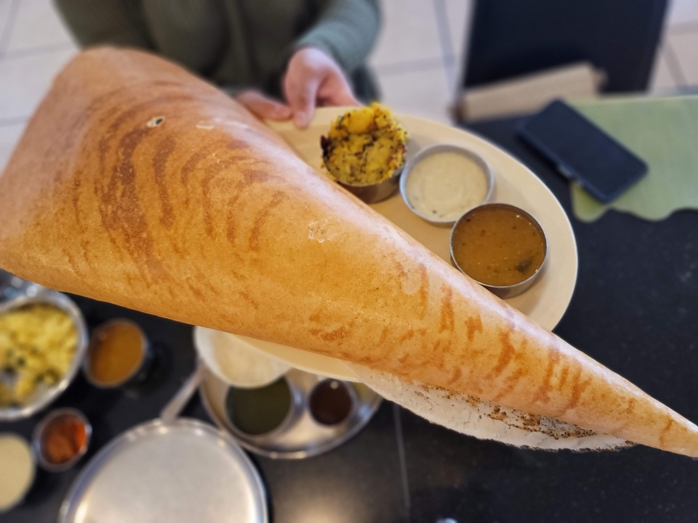 dosa indian food on Gerrard street in toronto