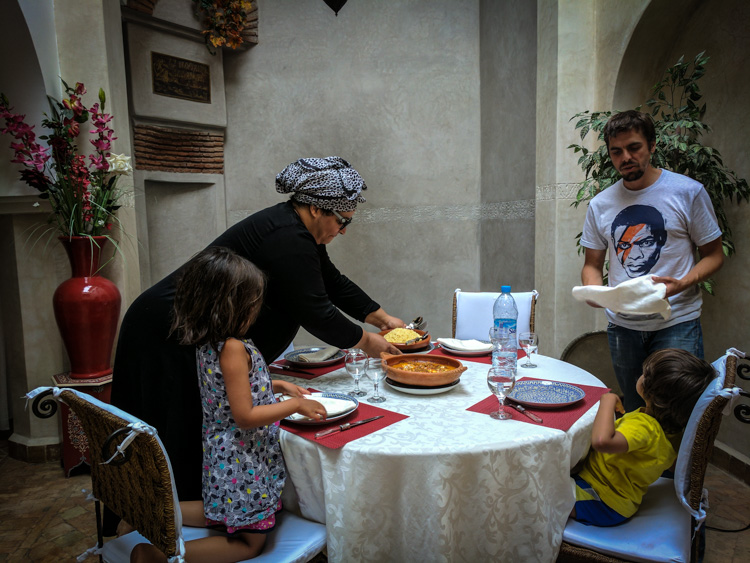 Eating in Morocco