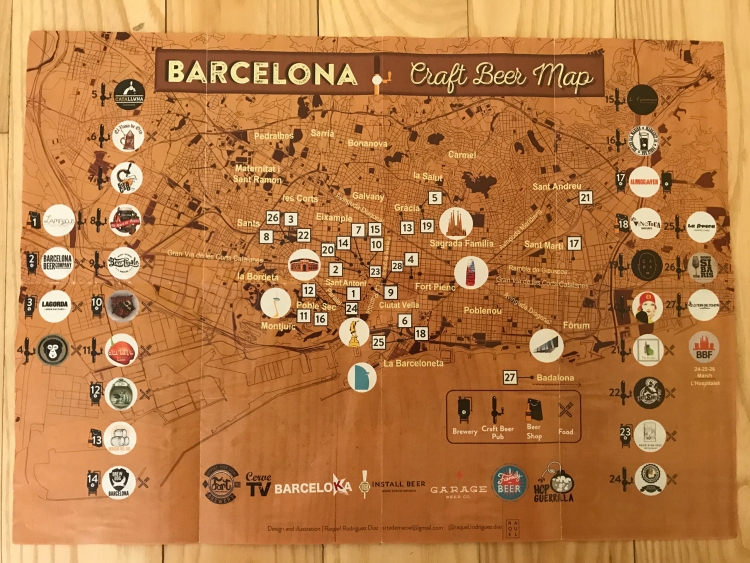 Barcelona Beer Map Side 2