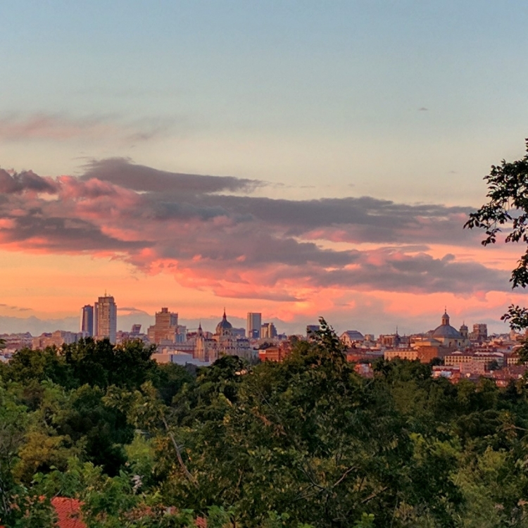 Madrid sunset