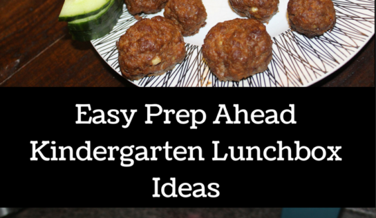 Easy Prep Ahead Kindergarten Lunchbox Ideas | Giveaway