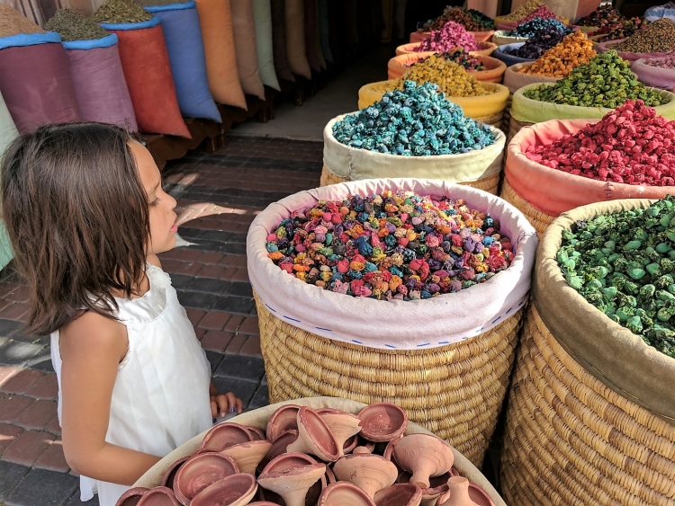 Marrakech Medina with kids