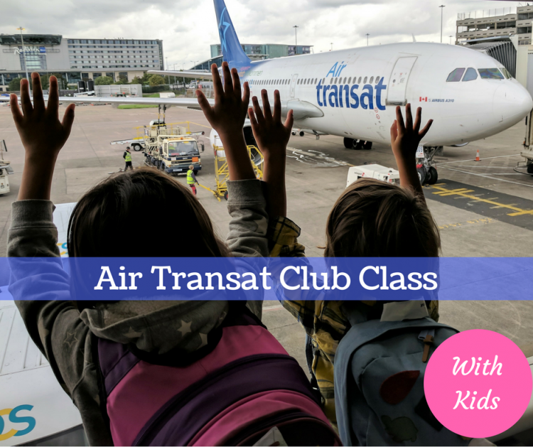 air transat club class with kids
