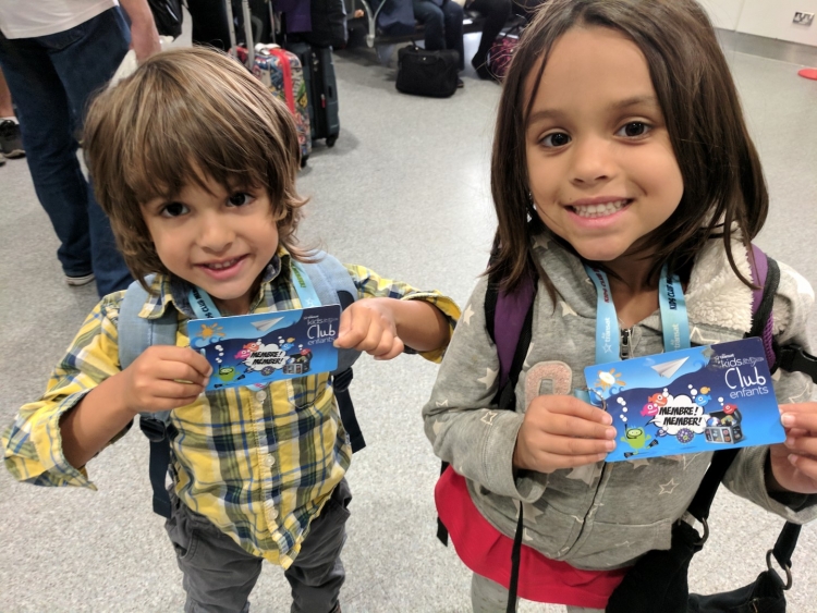 air transat club class with kids