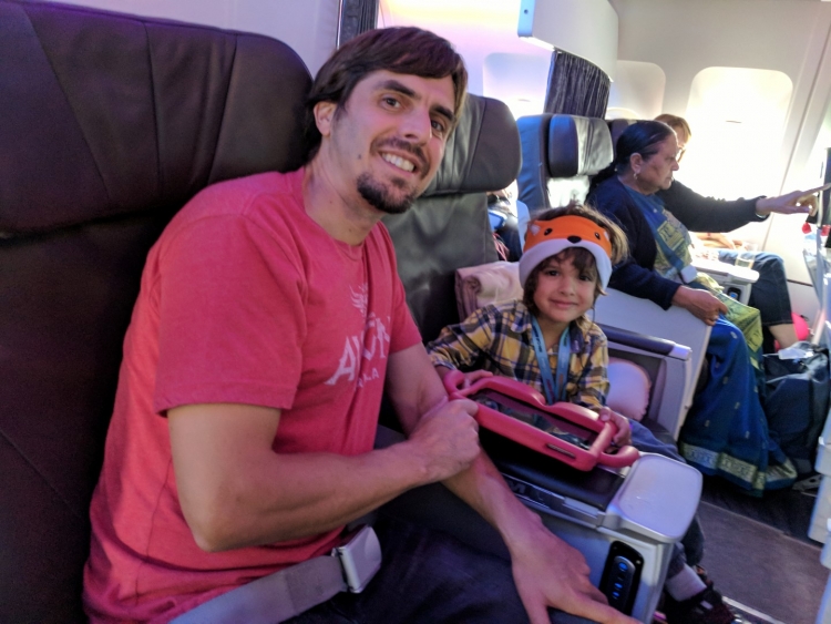 air transat club class with kids