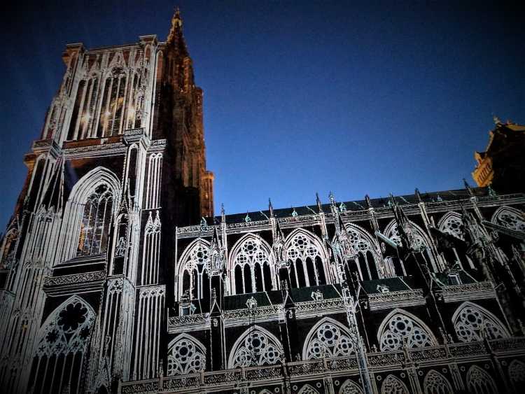 Notre Dame Cathedral strasbourg lightshow