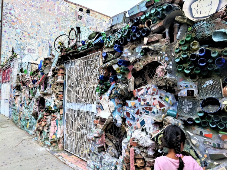 Philadelphia Magic Garden with kids