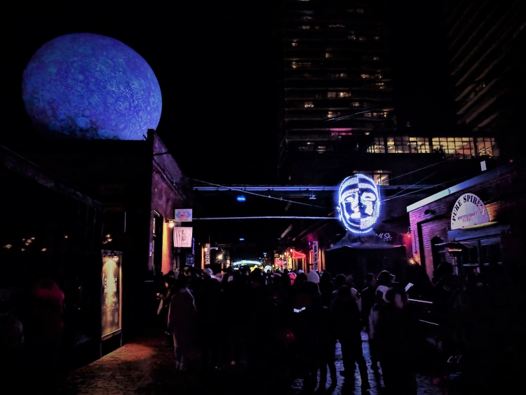 Toronto light festival with kids