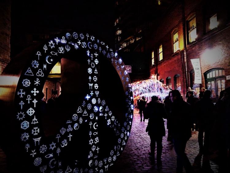 Toronto light festival with kids