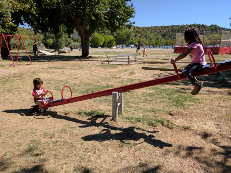 Skradin with kids