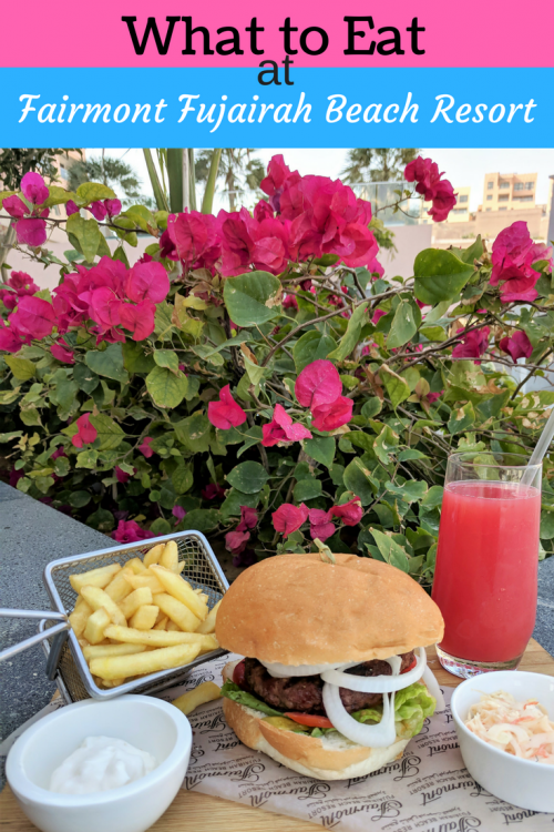 Food at the Fujairah Beach Resort, Best kid friendly resort in UAE