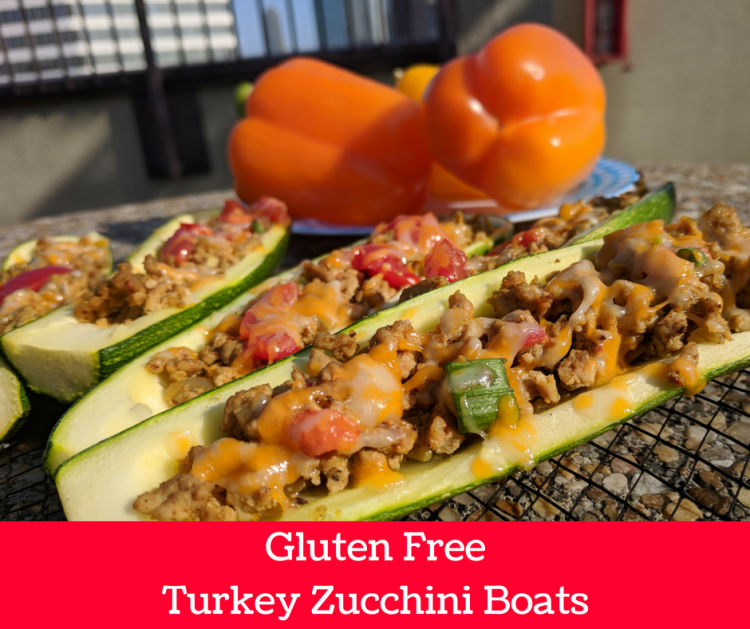 moroccan turkey zucchini boats