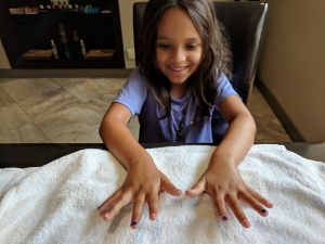 Mommy and me manicure