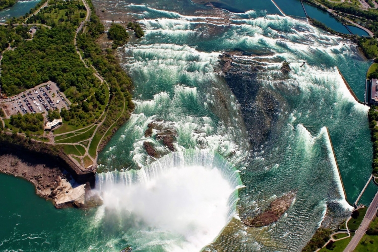 Niagara falls helicopter views