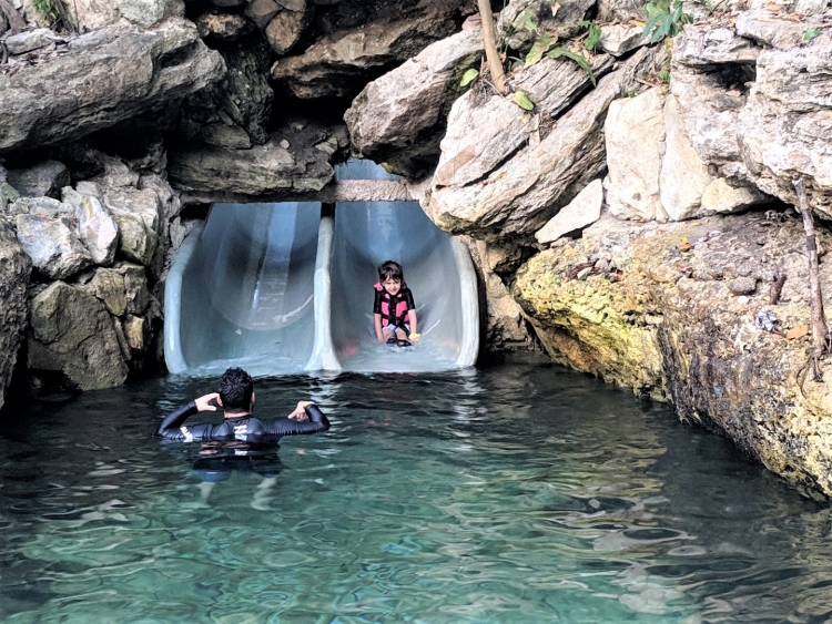 Xcaret park with young kids