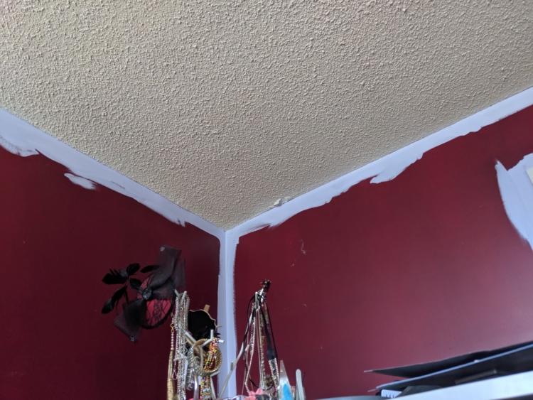 repainting red room