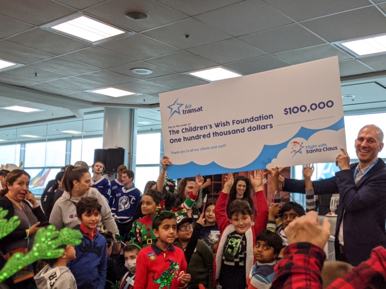 air transat foundation santa flight