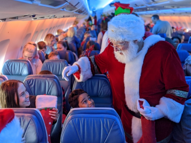 air transat santa flight
