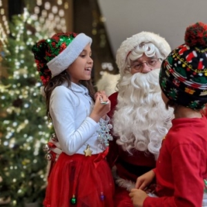 kids with Toronto Santa